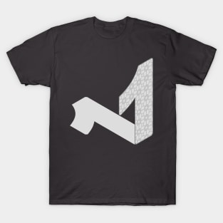 Isometric Number, Number One T-Shirt